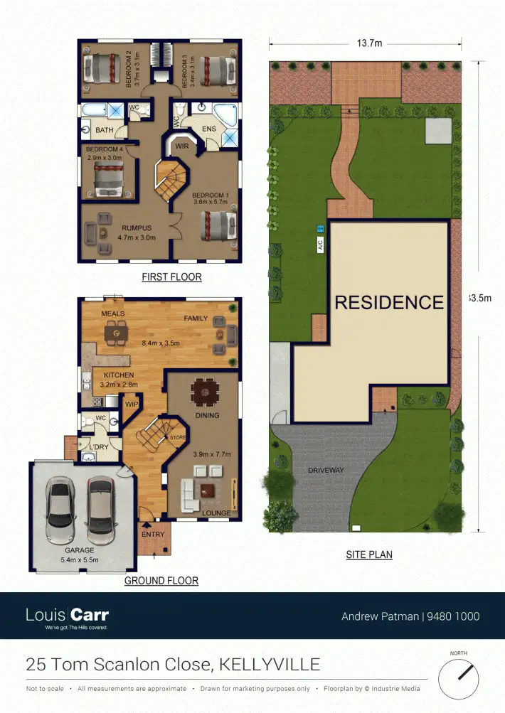 Floorplan of Homely house listing, 25 Tom Scanlon Close, Kellyville NSW 2155
