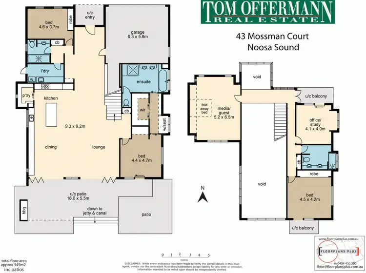 Floorplan of Homely house listing, 43 Mossman Ct, Noosa Heads QLD 4567