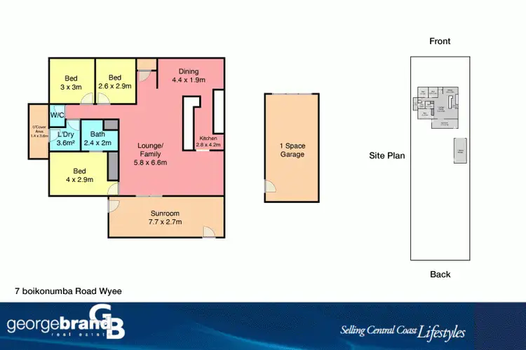 Floorplan of Homely house listing, 7 Boikonumba Road, Wyee NSW 2259