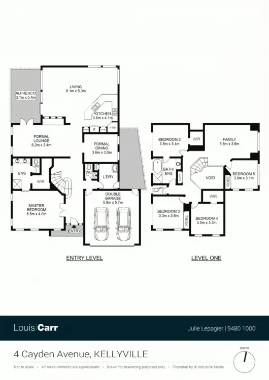 Floorplan of Homely house listing, 4 Cayden Ave, Kellyville NSW 2155