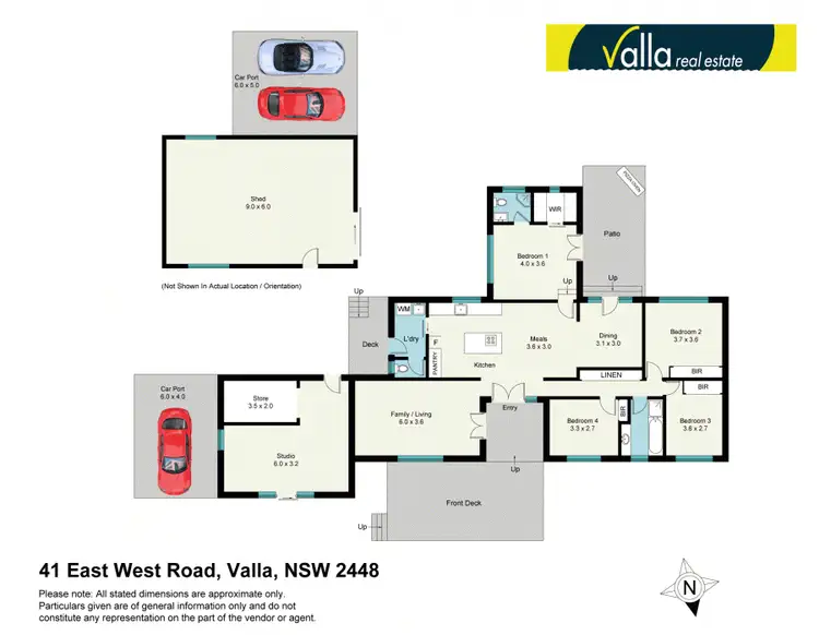 Floorplan of Homely house listing, 41 East West Road, Valla NSW 2448