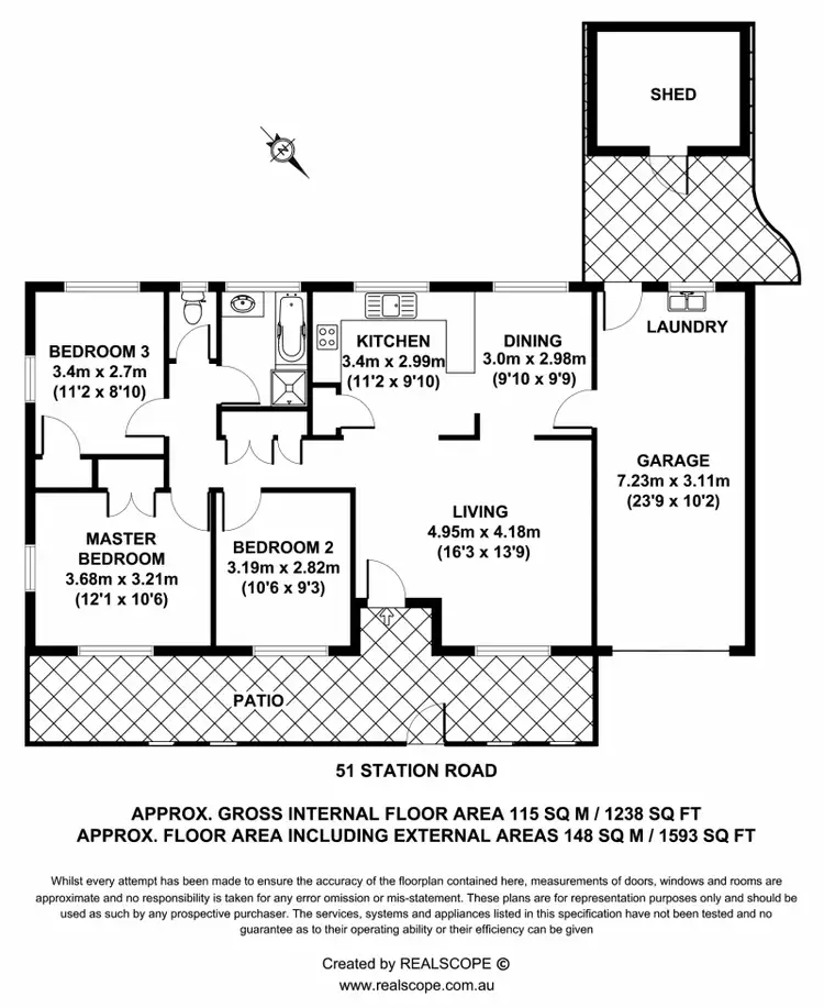 Floorplan of Homely house listing, 51 Station Road, Deagon QLD 4017