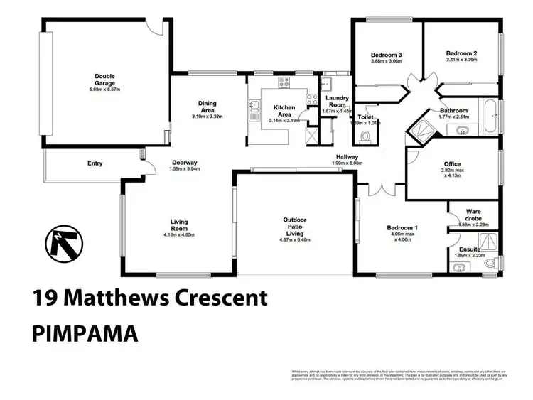 Floorplan of Homely house listing, 19 Matthews Crescent, Pimpama QLD 4209
