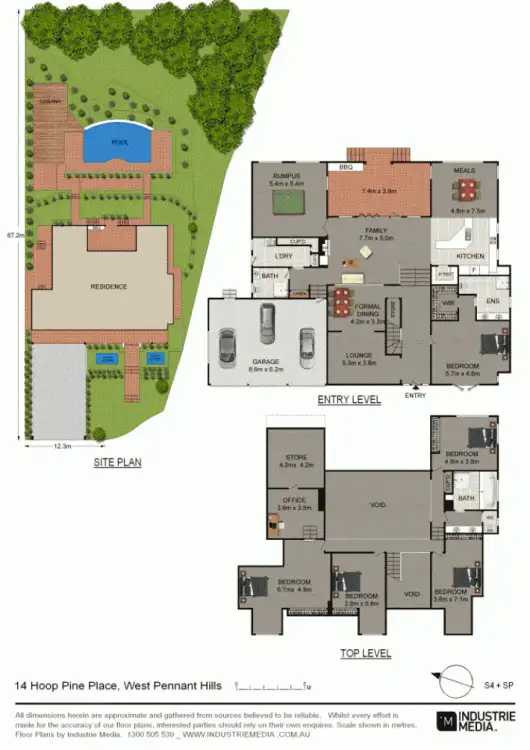Floorplan of Homely house listing, 14 Hoop Pine Place, West Pennant Hills NSW 2125
