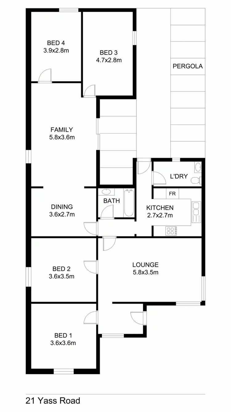 Floorplan of Homely house listing, 21 Yass Road, Queanbeyan NSW 2620