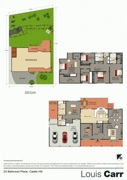 Floorplan of Homely house listing, 23 Bellwood Place, Castle Hill NSW 2154