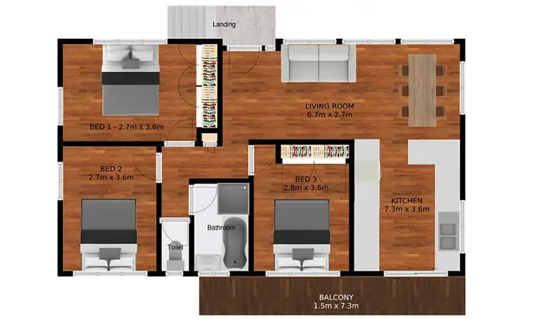 Floorplan of Homely house listing, 19 LOBELIA AVE, Daisy Hill QLD 4127