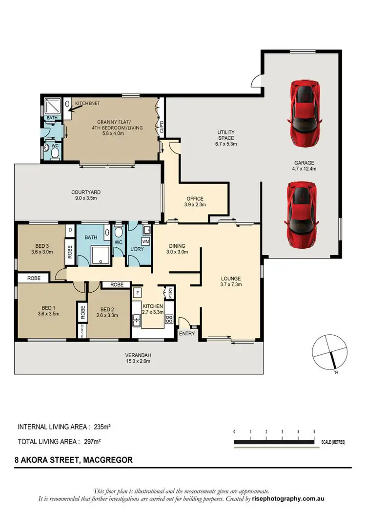 Floorplan of Homely house listing, 8 Akora Street, Macgregor QLD 4109