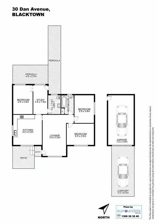 Floorplan of Homely house listing, 30 Dan Avenue, Blacktown NSW 2148