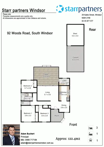 Floorplan of Homely house listing, 92 Woods Road, South Windsor NSW 2756