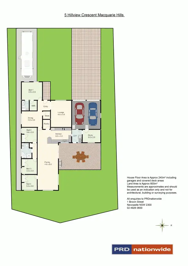Floorplan of Homely house listing, 5 Hillview Crescent, Macquarie Hills NSW 2285