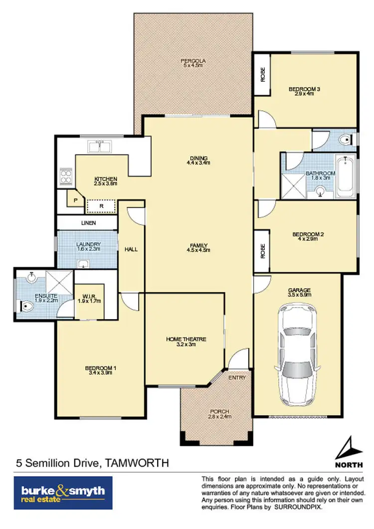 Floorplan of Homely house listing, 5 Semillon Drive, Tamworth NSW 2340