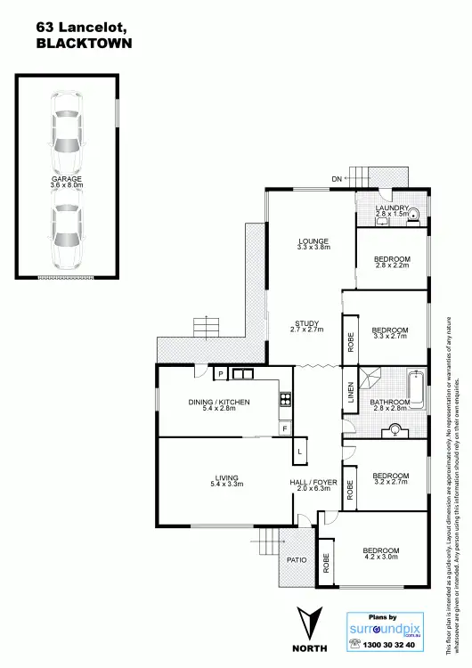 Floorplan of Homely house listing, 63 Lancelot Street, Blacktown NSW 2148