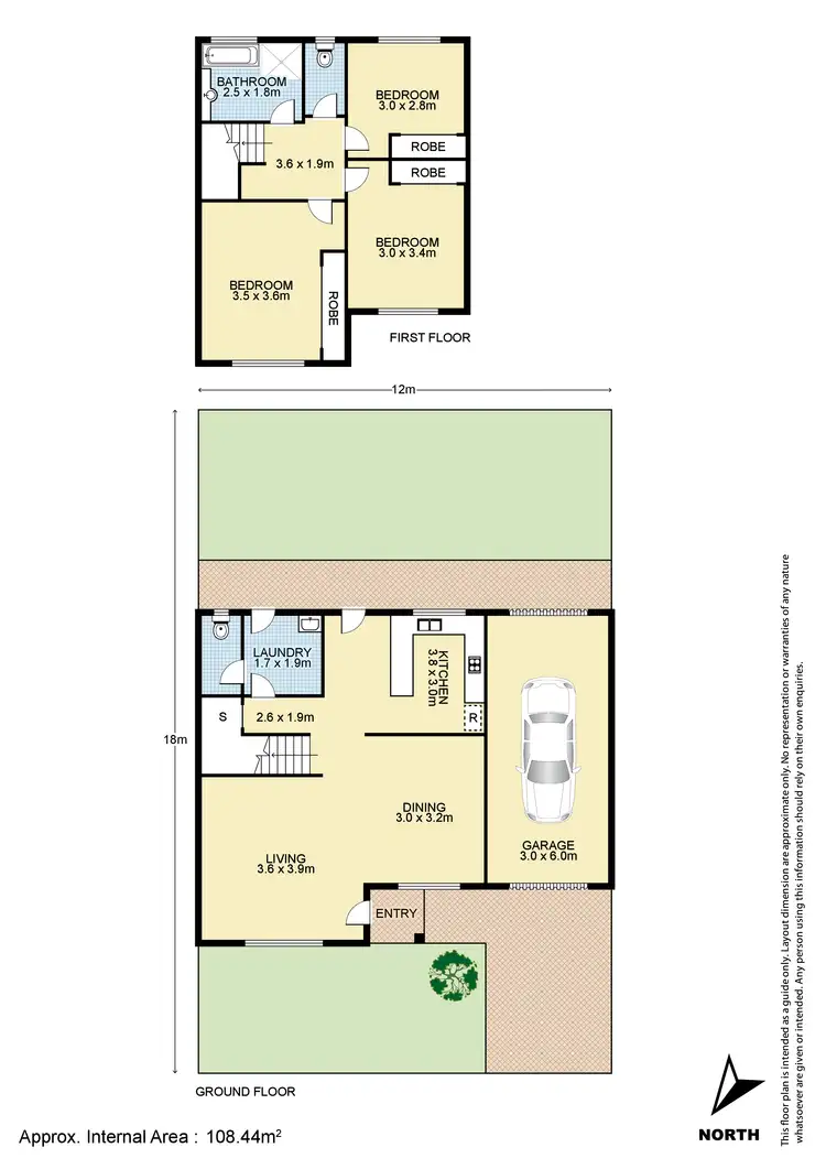 Floorplan of Homely townhouse listing, 35/17-19 Sinclair Avenue, Blacktown NSW 2148