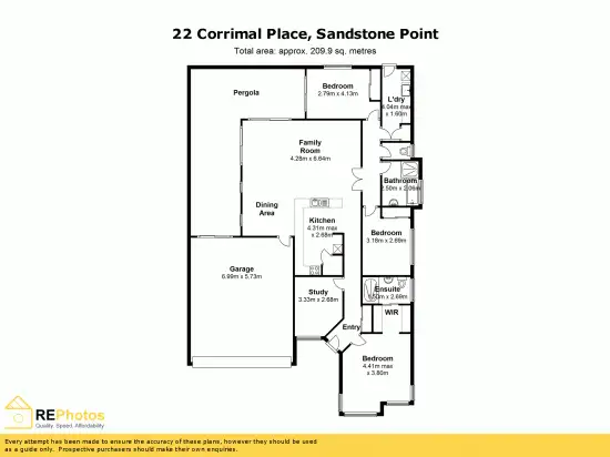Floorplan of Homely house listing, 22 Corrimal Place, Sandstone Point QLD 4511