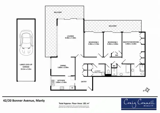 Floorplan of Homely apartment listing, 42/20 Bonner Avenue, Manly NSW 2095