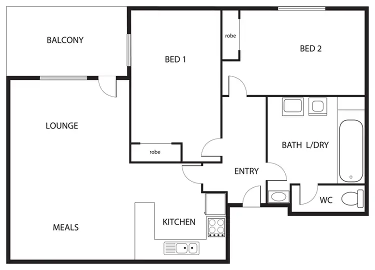 Floorplan of Homely apartment listing, 10/13 Baxter St, Coburg VIC 3058