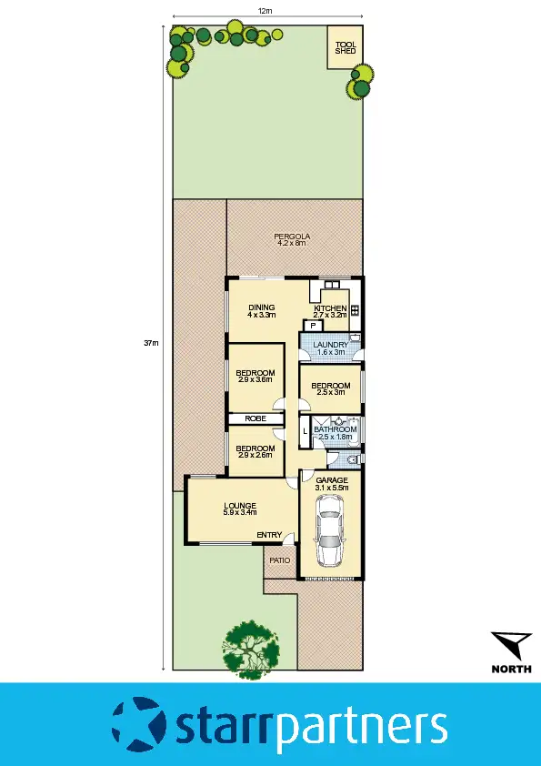 Floorplan of Homely house listing, 25 Drysdale Crescent, Plumpton NSW 2761