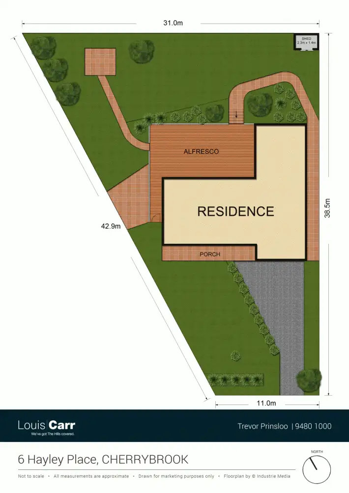 Floorplan of Homely house listing, 06 Hayley Pl, Cherrybrook NSW 2126