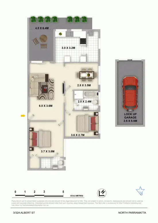 Floorplan of Homely unit listing, 3/32a Albert Street, North Parramatta NSW 2151