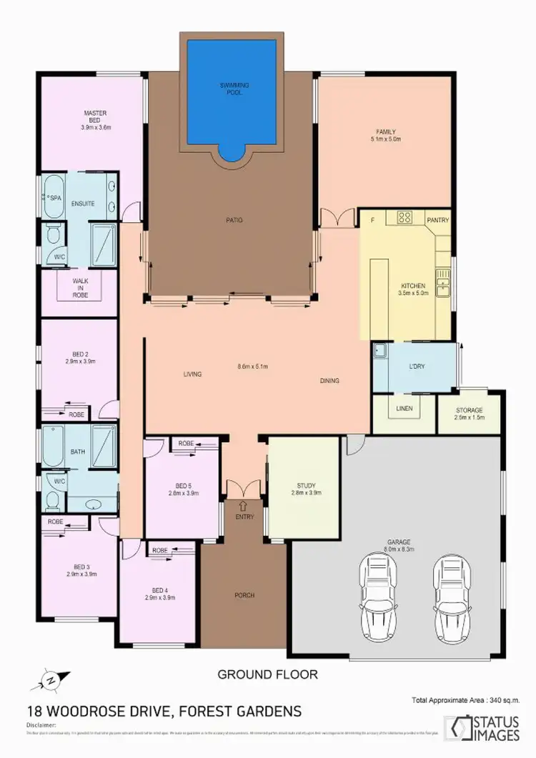 Floorplan of Homely house listing, 18 Woodrose Drive, Mount Sheridan QLD 4868