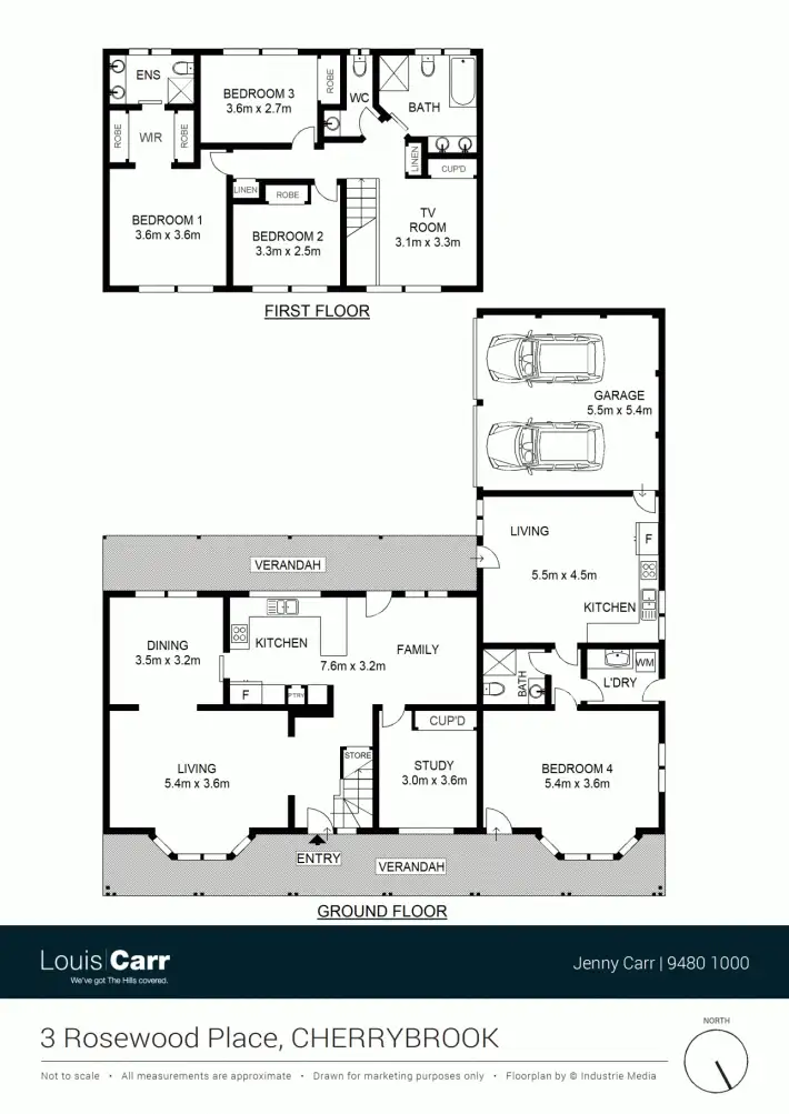 Floorplan of Homely house listing, 3 Rosewood Place, Cherrybrook NSW 2126