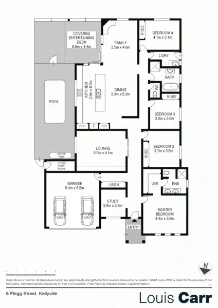 Floorplan of Homely house listing, 6 Flegg Street, Kellyville NSW 2155