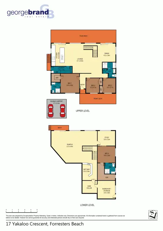 Floorplan of Homely house listing, 17 Yakaloo Crescent, Forresters Beach NSW 2260