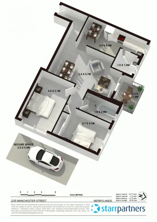 Floorplan of Homely unit listing, 2/35 Manchester St, Merrylands NSW 2160