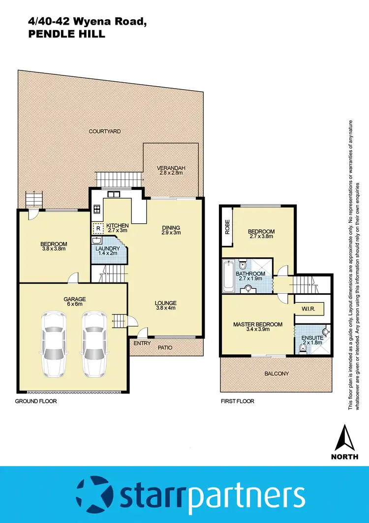 Floorplan of Homely townhouse listing, 4/40-42 Wyena Road, Pendle Hill NSW 2145