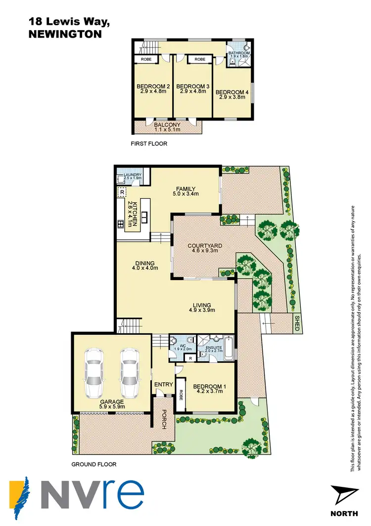 Floorplan of Homely house listing, 18 Lewis Way, Newington NSW 2127