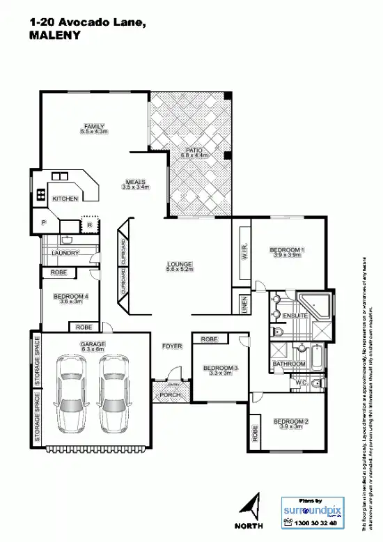 Floorplan of Homely house listing, 1/20 Avocado Lane, Maleny QLD 4552