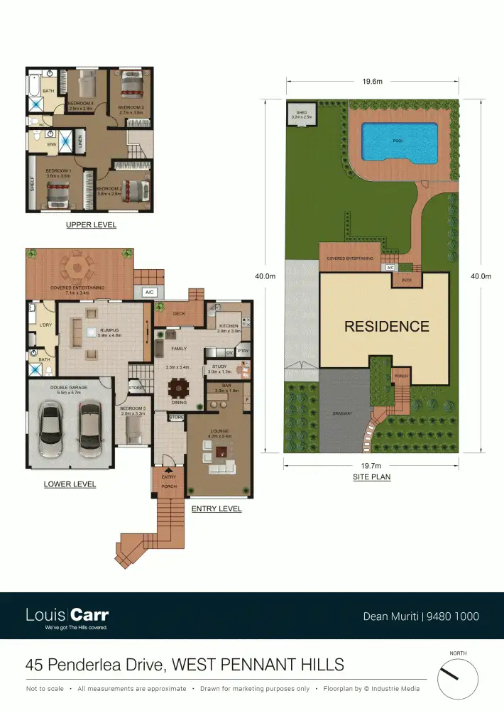 Floorplan of Homely house listing, 45 Penderlea Dr, West Pennant Hills NSW 2125