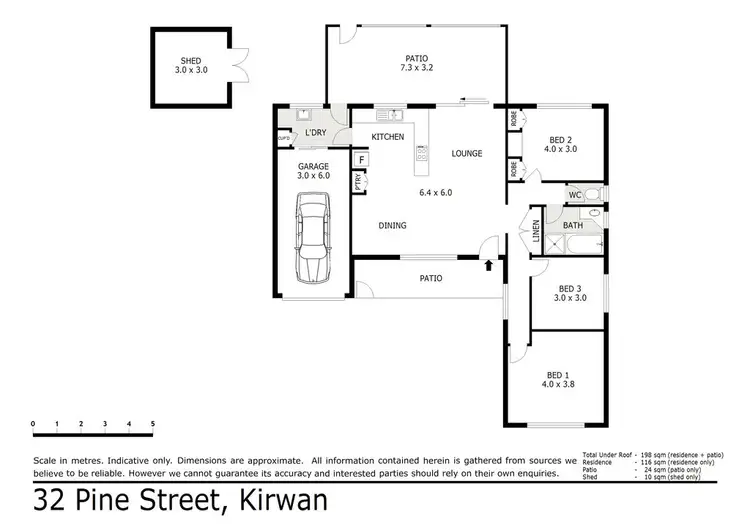 Floorplan of Homely house listing, 32 Pine Street, Kirwan QLD 4817