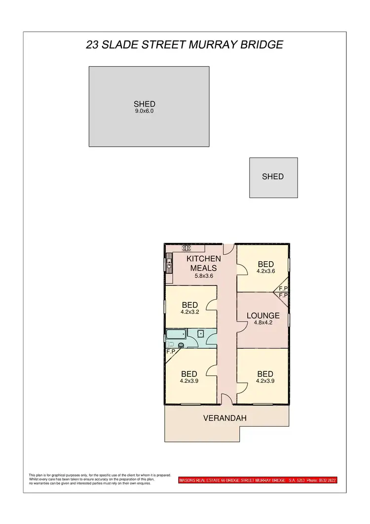 Floorplan of Homely house listing, 23 Slade Street, Murray Bridge SA 5253