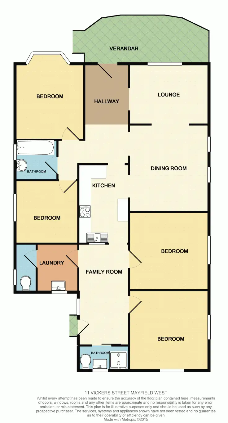 Floorplan of Homely house listing, 11 Vickers Street, Mayfield West NSW 2304