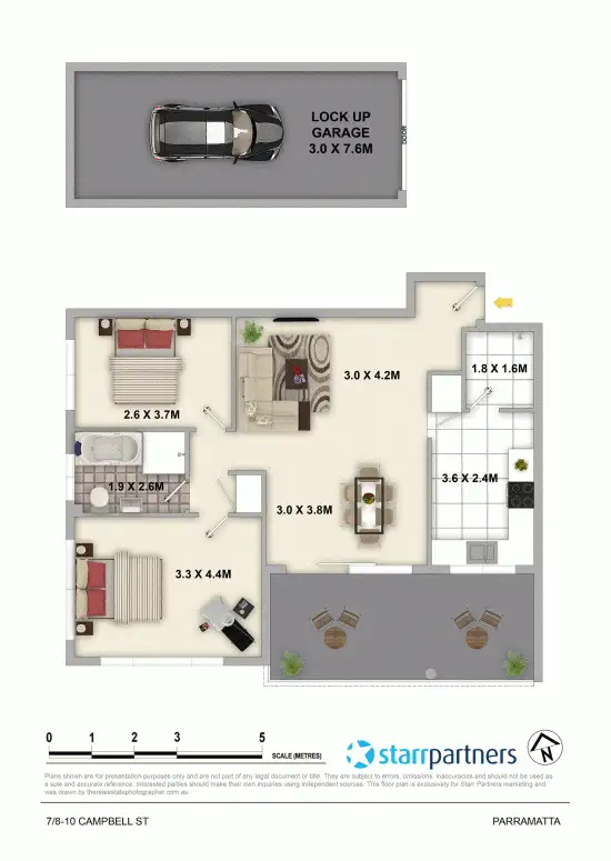 Floorplan of Homely unit listing, 7/8-10 Campbell Street, Parramatta NSW 2150