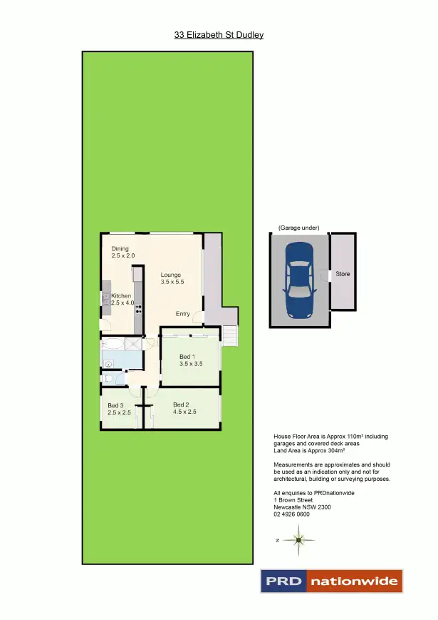 Floorplan of Homely house listing, 33 Elizabeth Street, Dudley NSW 2290