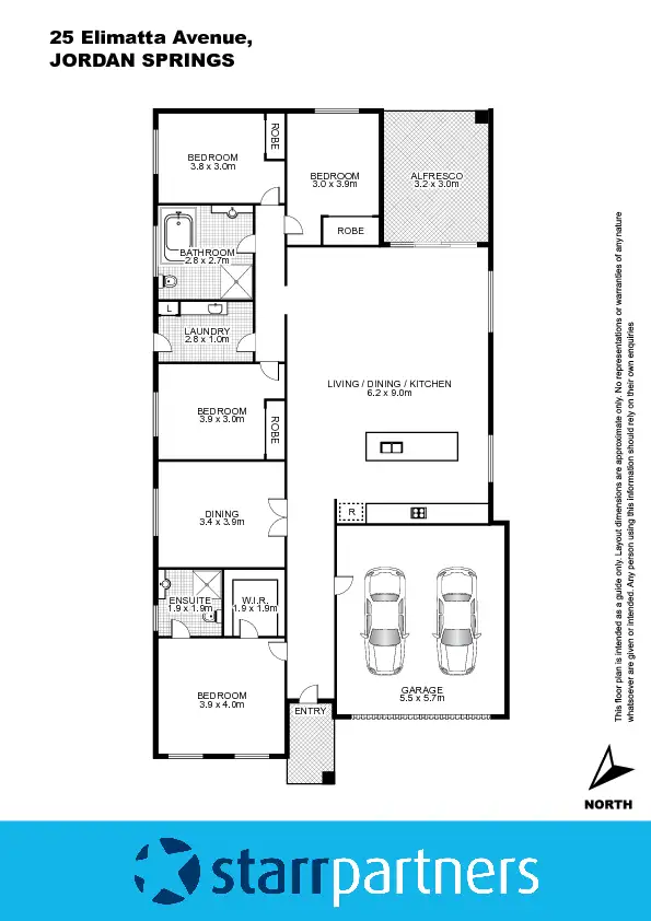 Floorplan of Homely house listing, 25 Elimatta Avenue, Jordan Springs NSW 2747