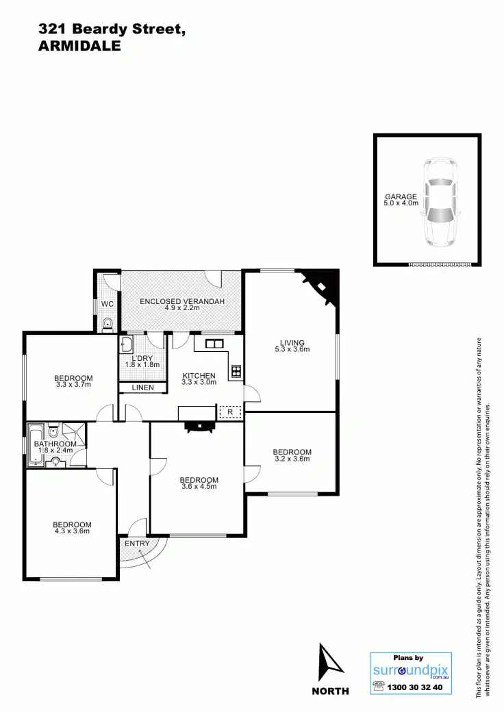 Floorplan of Homely house listing, 321 Beardy Street, Armidale NSW 2350