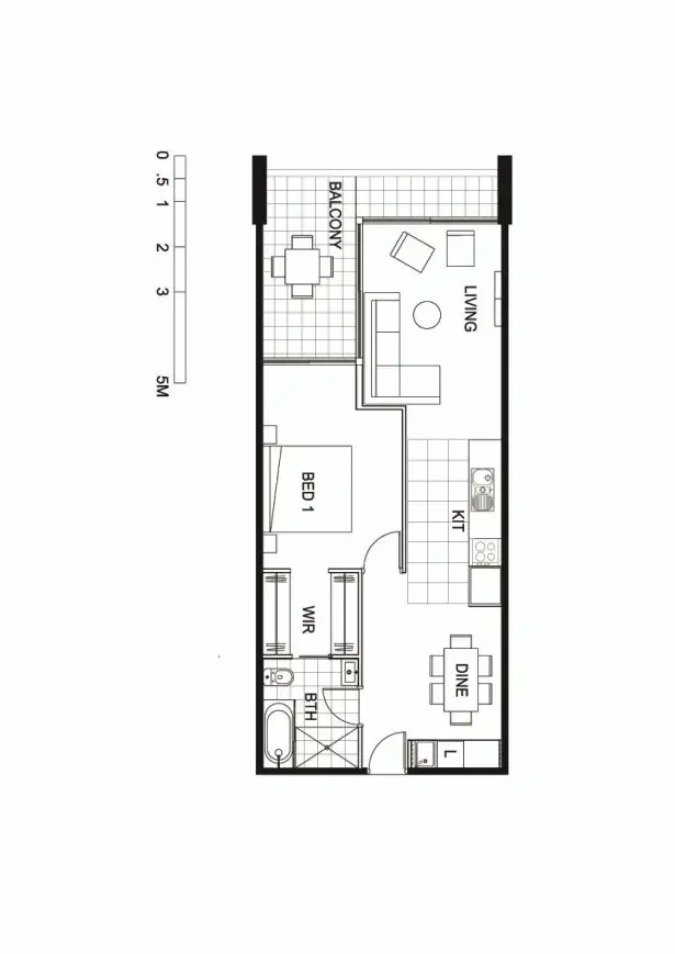 Floorplan of Homely apartment listing, 703/9 Watt Street, Newcastle NSW 2300