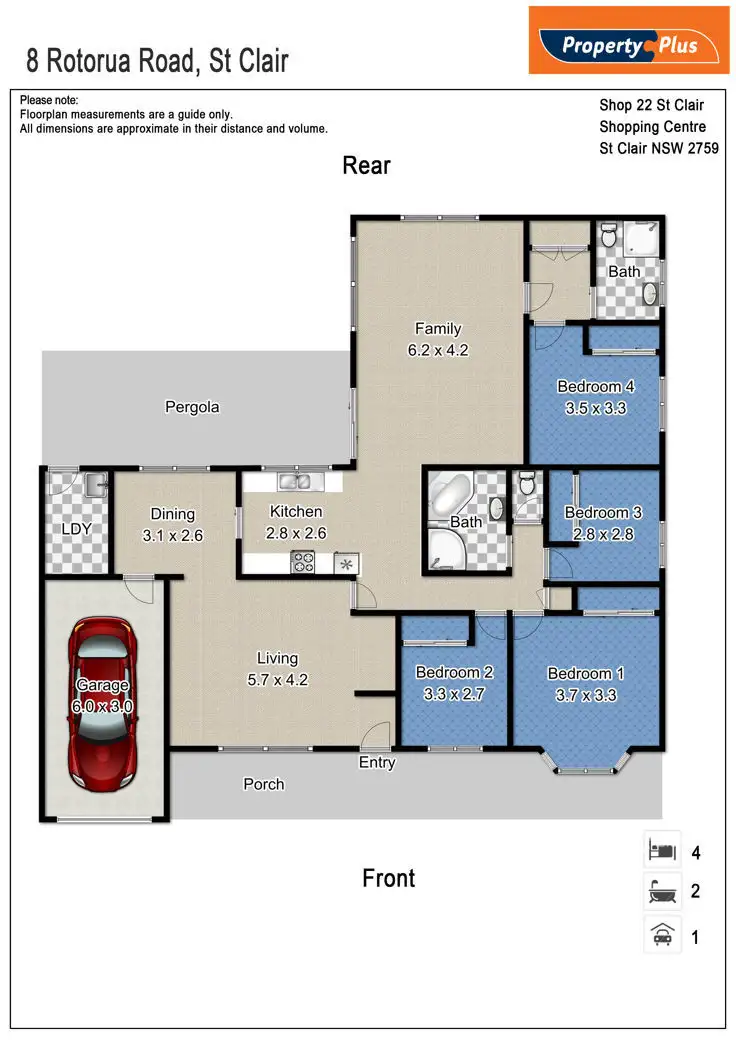 Floorplan of Homely house listing, 8 Rotorua Rd, St Clair NSW 2759
