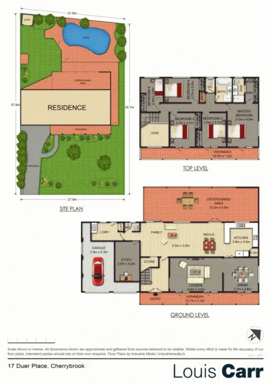 Floorplan of Homely house listing, 17 Duer Place, Cherrybrook NSW 2126