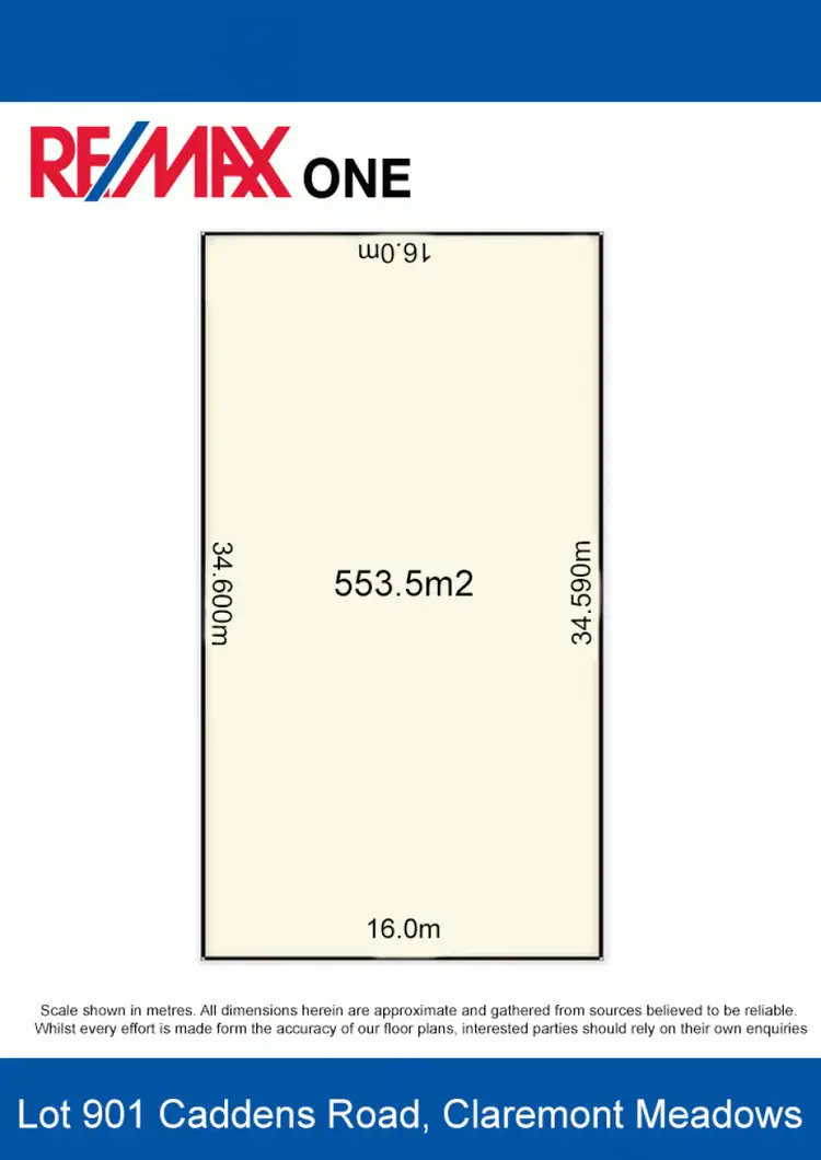 Floorplan of Homely land listing, 901 Caddens Road, Claremont Meadows NSW 2747