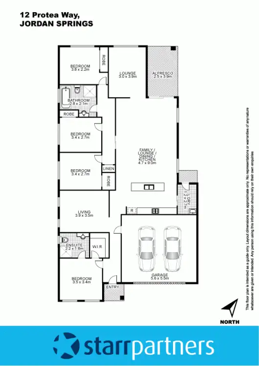 Floorplan of Homely house listing, 12 Protea Way, Jordan Springs NSW 2747