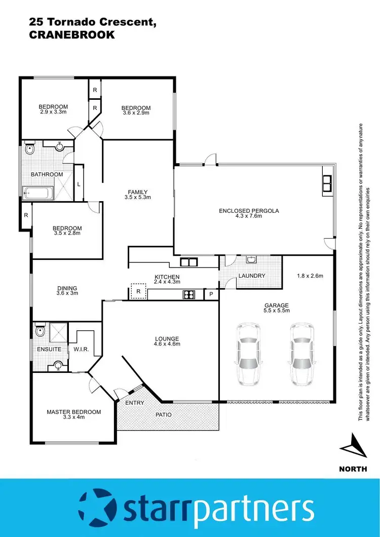 Floorplan of Homely house listing, 25 Tornado Crescent, Cranebrook NSW 2749