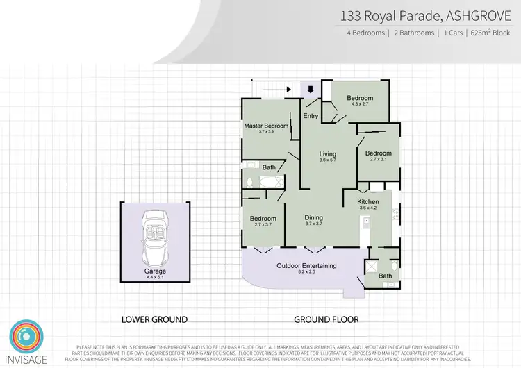 Floorplan of Homely house listing, 133 Royal Parade, Ashgrove QLD 4060