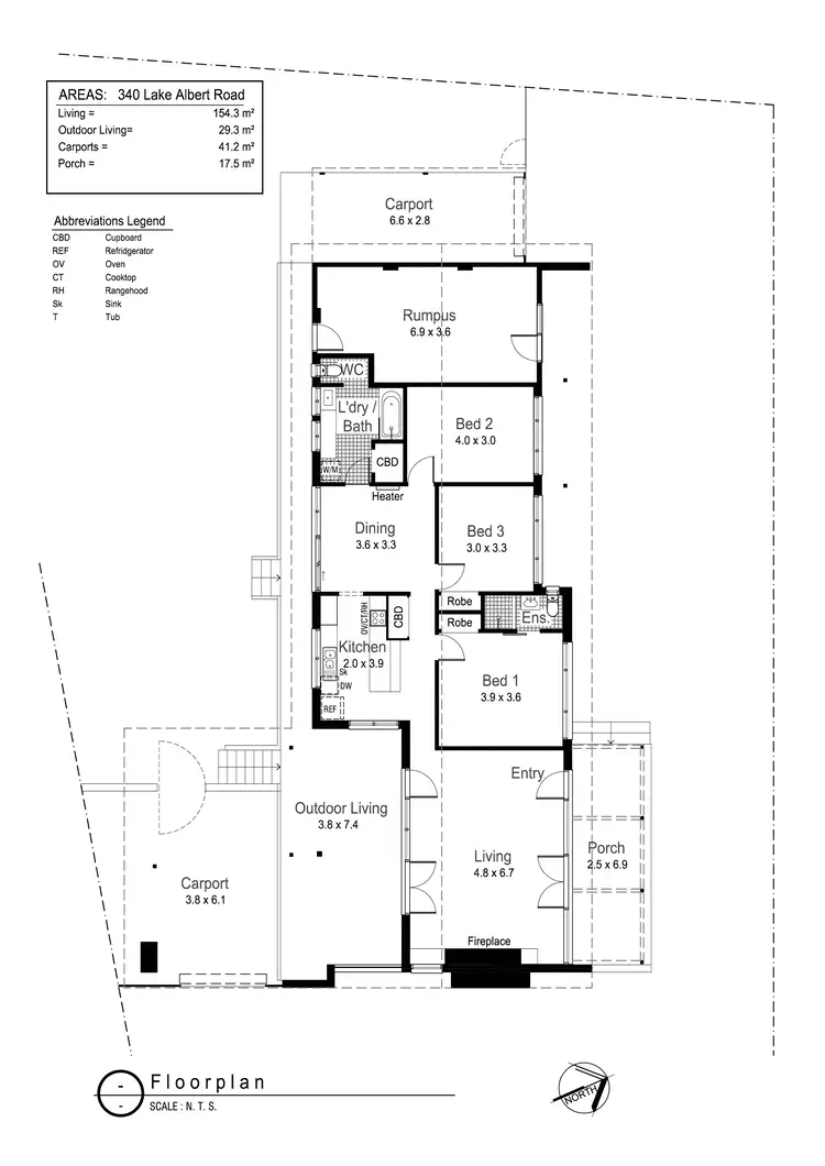 Floorplan of Homely house listing, 340 Lake Albert Road, Kooringal NSW 2650