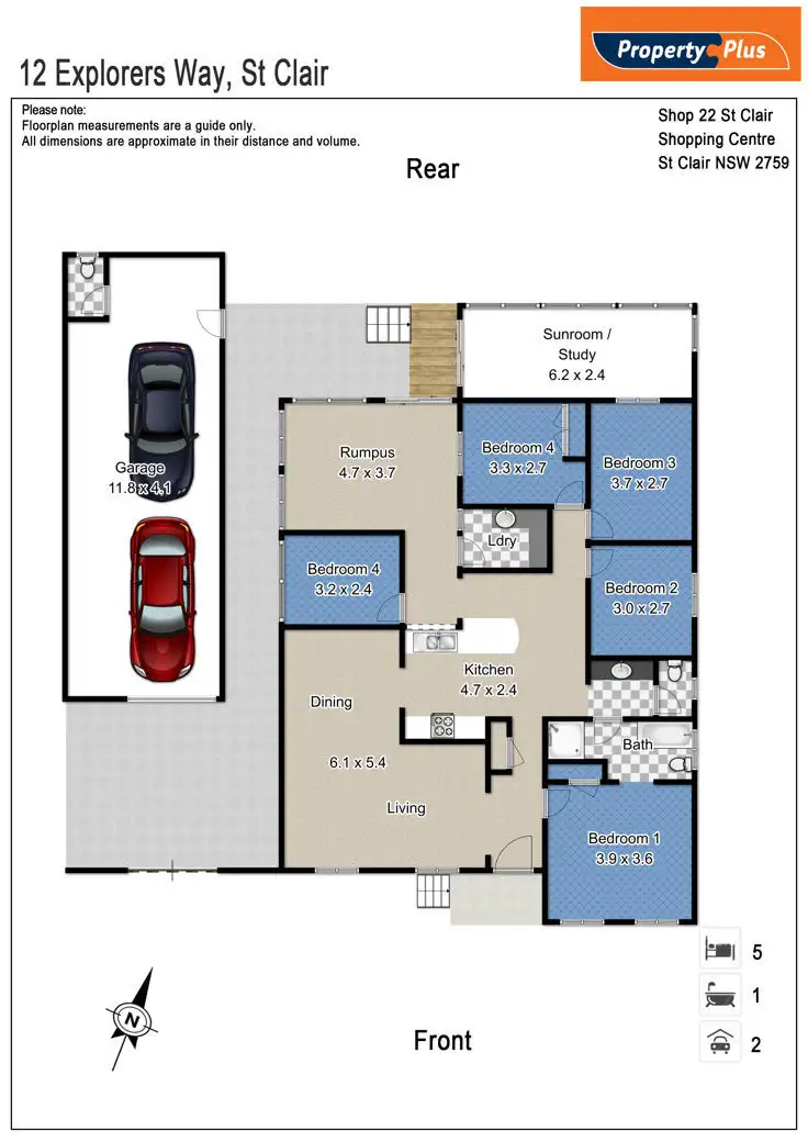 Floorplan of Homely house listing, 12 Explorers Way, St Clair NSW 2759