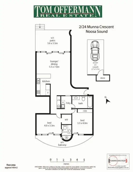 Floorplan of Homely unit listing, 2/24 Munna Cres, Noosaville QLD 4566